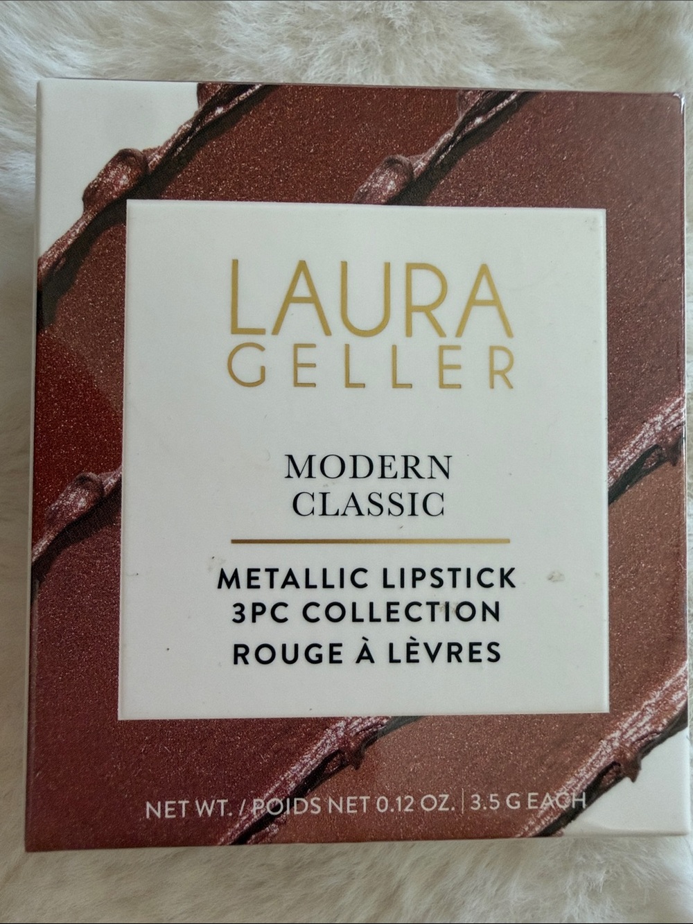 Laura Geller Metallic Lipstick 3pc Collection Modern Classic NEW Set 0.12oz each - Picture 1 of 5